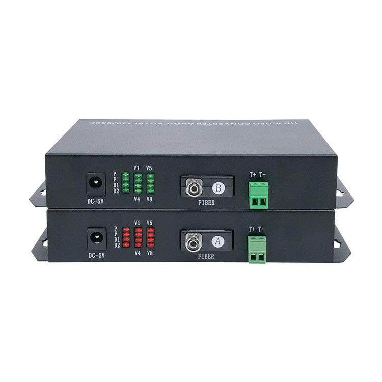 高清960P同轴CVI视频光端机8路视频+1路反向数据960 FC接口收发器