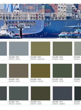 劳尔RAL7010 7011 7012 7013 7015 7016 7021 7022 7023 70247026