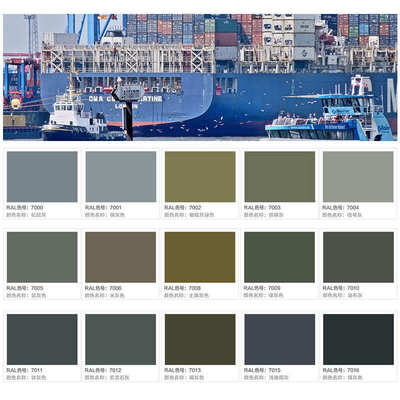 劳尔RAL7010 7011 7012 7013 7015 7016 7021 7022 7023 70247026