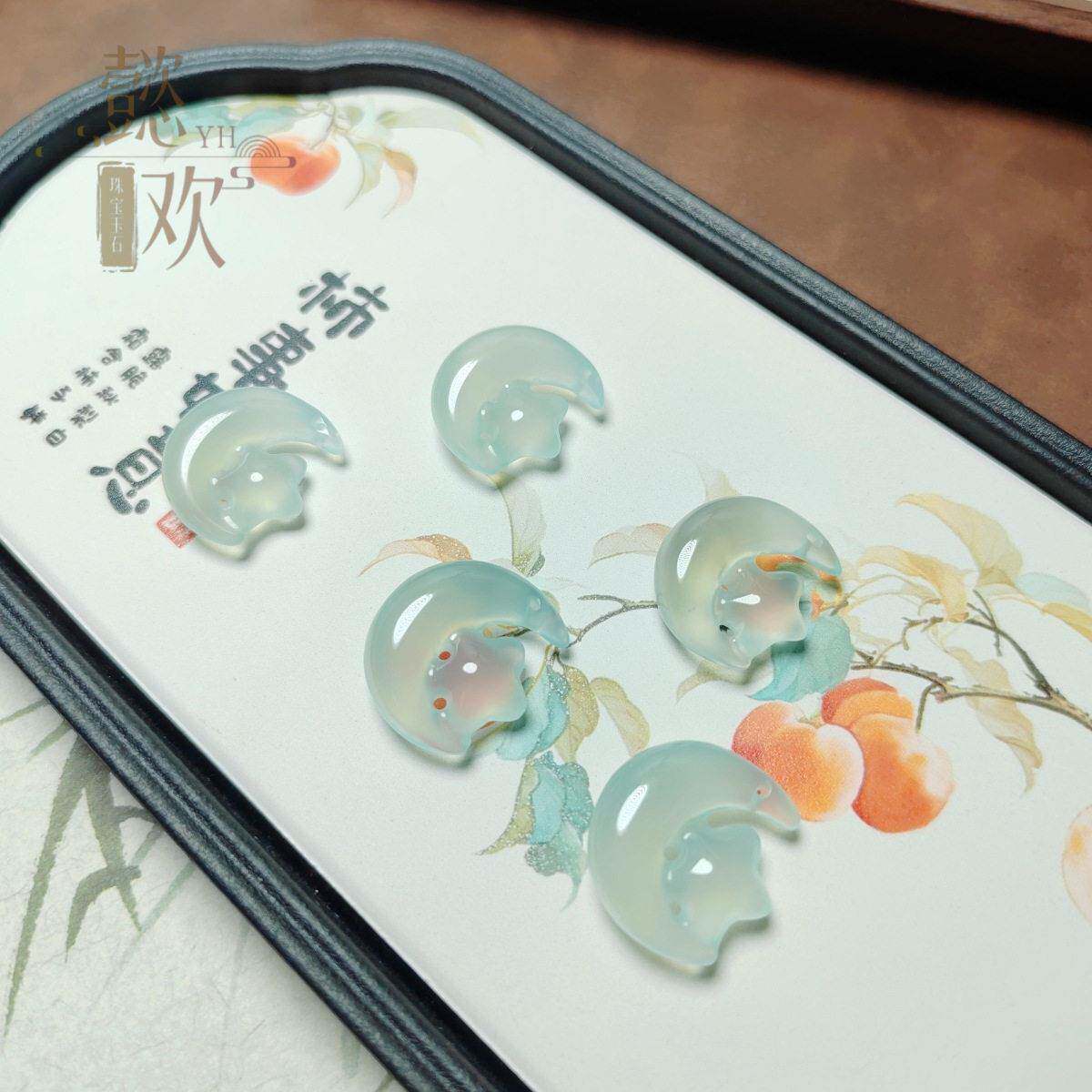 马料玉髓冰多色佛公平安扣吊坠平安牌挂件钱袋无事牌水滴吊坠