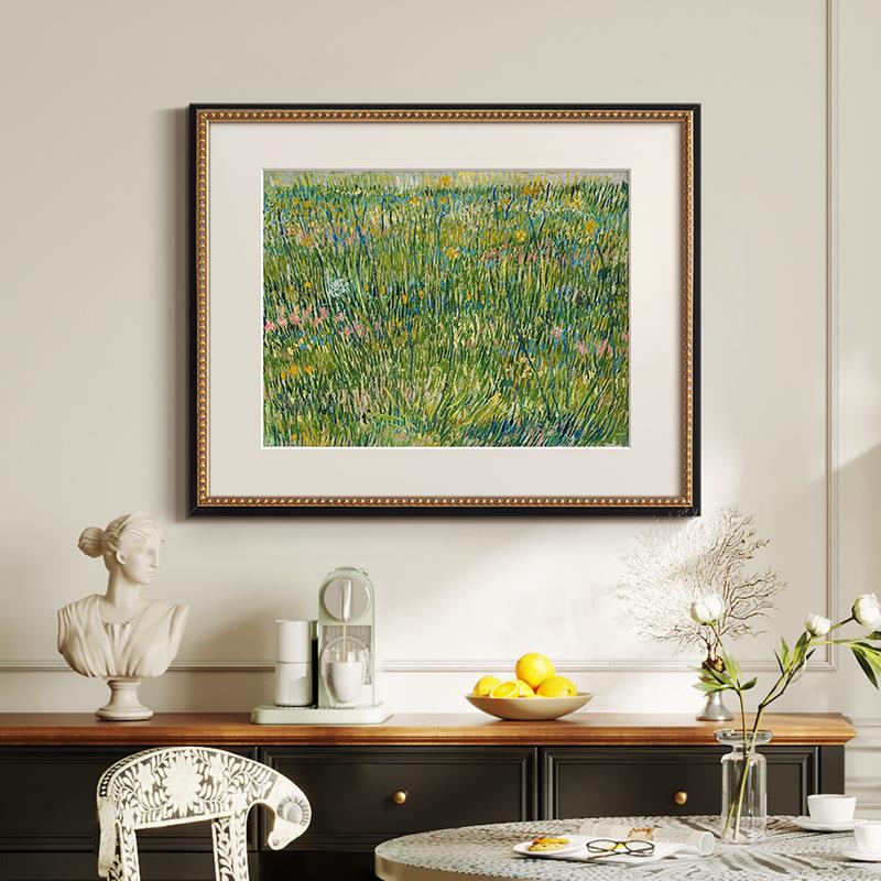 《繁花》梵高油画法式艺术客厅装饰画餐厅玄关卡门柜欧式复古挂画