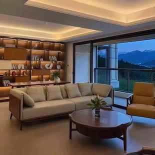 需定制宋氏美学白蜡木黑胡桃木沙发高端定制酒店客厅民宿家具设计