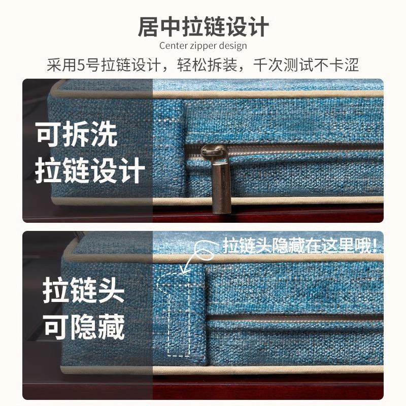 全棉沙发垫四季通用布艺防滑实木坐垫子简约现代皮沙发套罩靠背巾