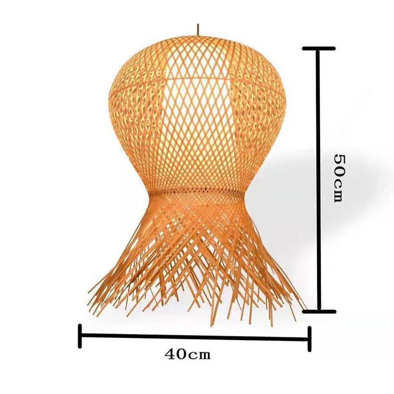 田园竹艺编卧室阳灯台南亚风格具中式吊灯日式东茶室料理YE471店