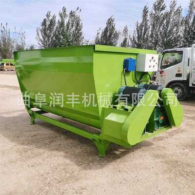 草料机混养殖IVC场拌料日粮TMR合搅全拌机麦草成捆青储混合机