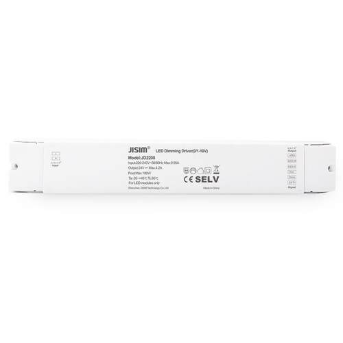 0-10V/1-10V调光调色温电源DC24V100W双色灯带恒压驱动电源缓启动