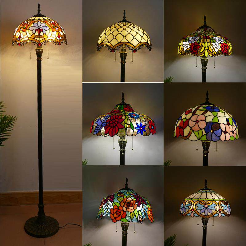 北欧简约轻奢落地灯床头立灯卧室书房客厅装饰灯罩跨境电商玻璃灯