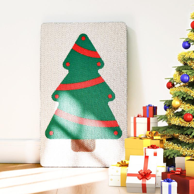 趣宠彩色猫抓板窝幼猫磨爪器墙贴耐抓一体猫抓垫猫爪盘耐磨猫咪用