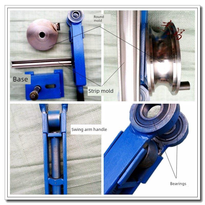 手动弯管机4分20mm21折6分25围1寸33镀锌管弯管器精车圆模具压条