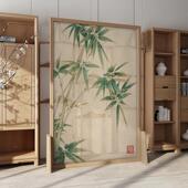 新中式 屏风隔断客厅玄关实木现代简约卧室遮挡家用办公室可移动