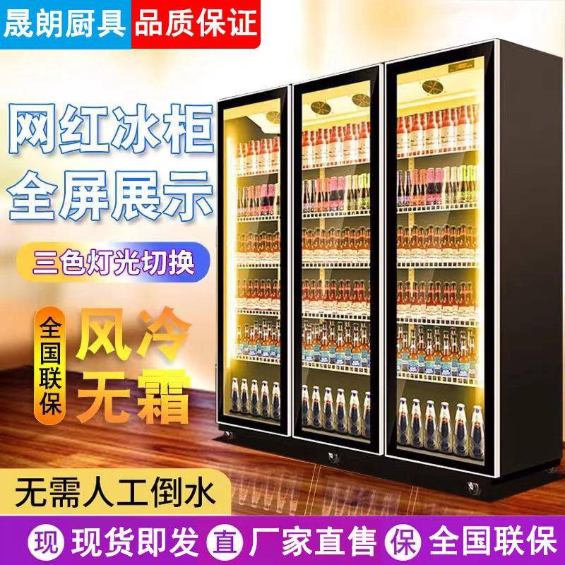 网红酒水柜饮料冷藏柜展示柜商用酒吧超市酒水饮料冷藏展示存放柜