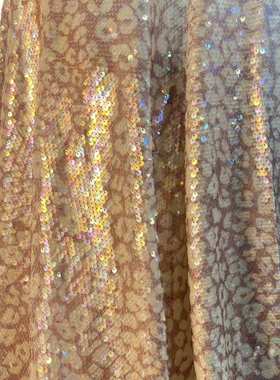 夏季珠片绣服装绣花布 2024定制新款蕾丝高定绣花布sequin fabric