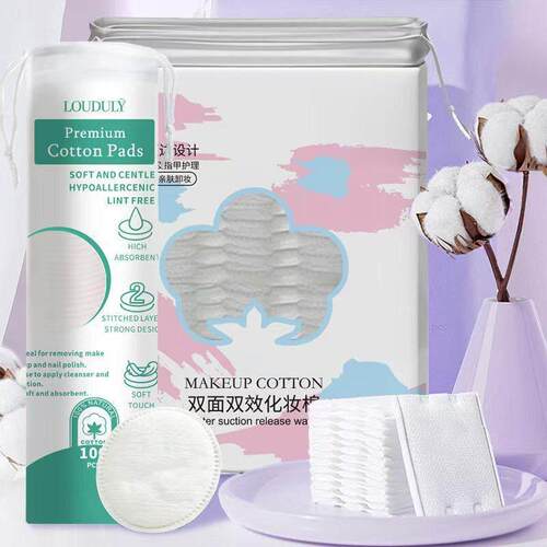 100 Pcs Facial Puff Cotton Pads Disposable Makeup Accessorie