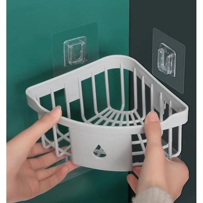 浴室置物架小尺寸厨房卫生间墙上浴室免打孔三角墙角转角拐角厕所