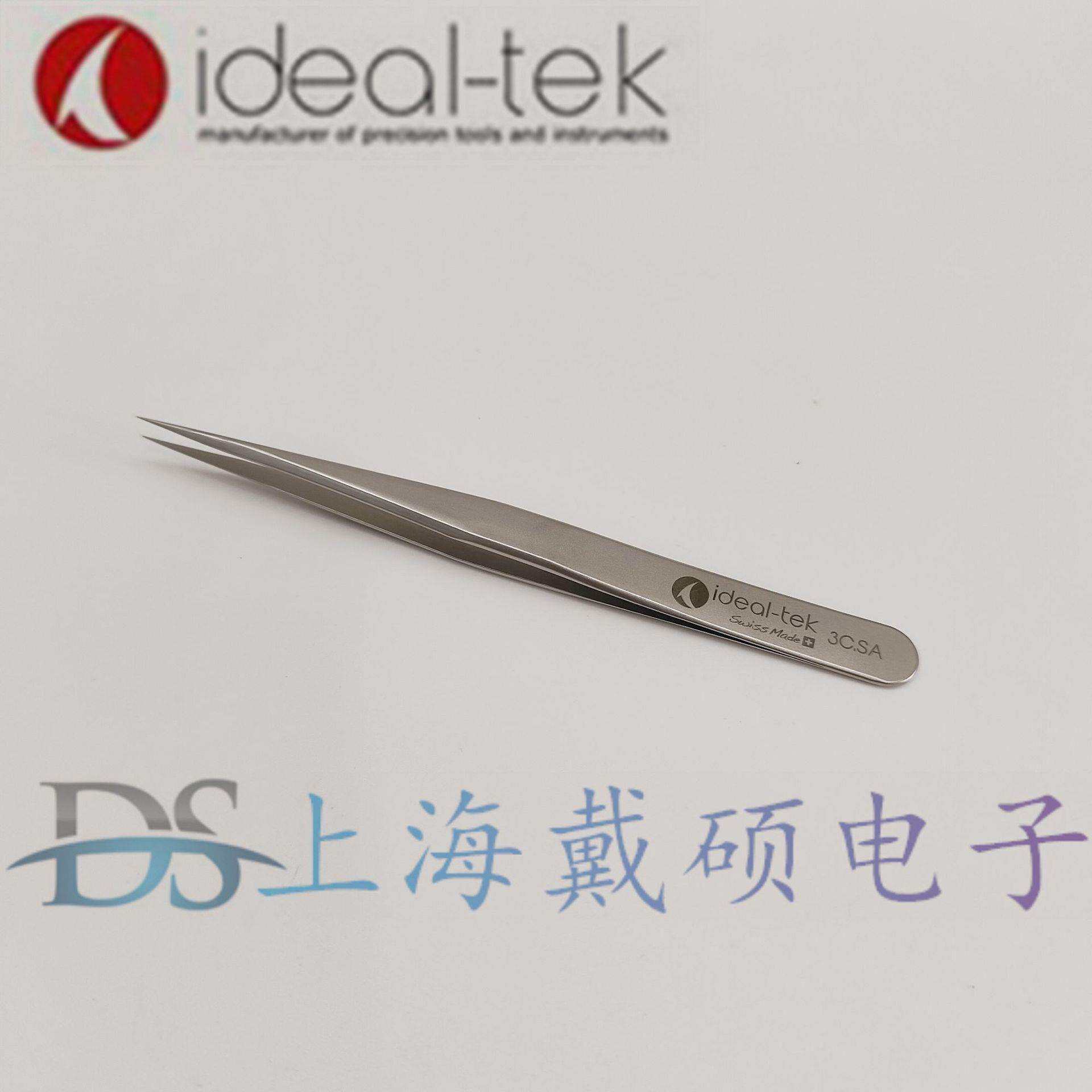 瑞士 IDEAL-TEK 3C.SA 不锈钢镊子 长度110 mm 不锈钢直尖