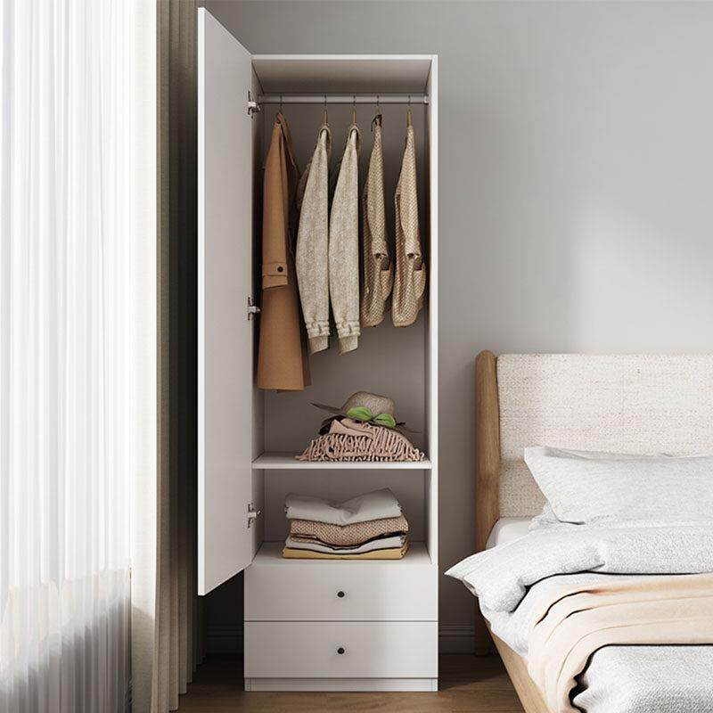 单人衣柜小型50cm宽家用儿童卧室实木简易超窄收纳柜小尺寸定制