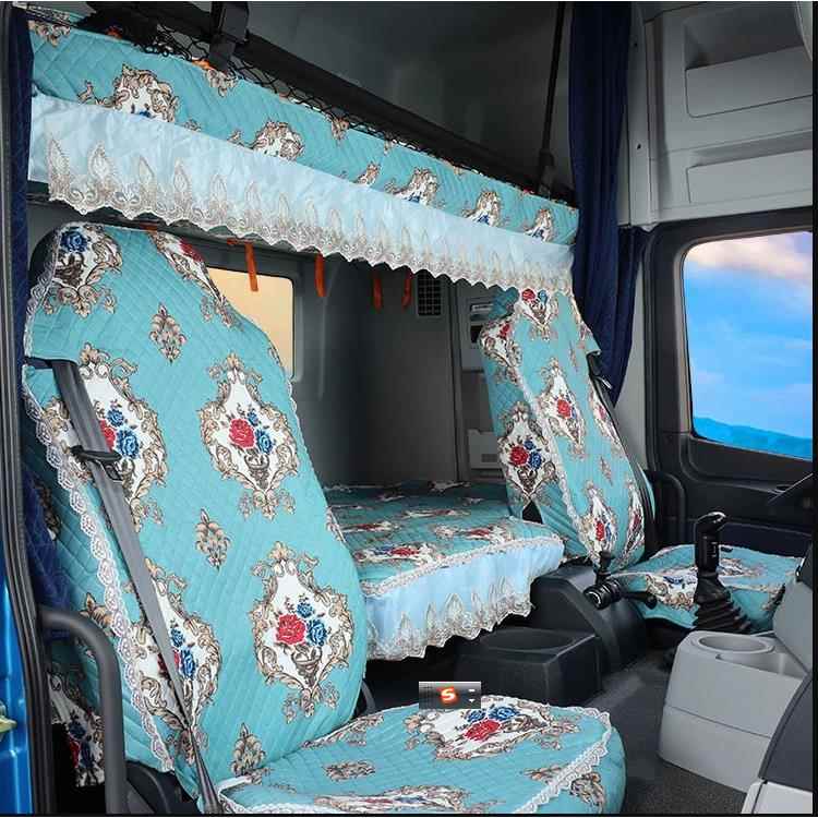 大货车印花座套卧铺套解放J6P德龙天龙座套四季通用座套