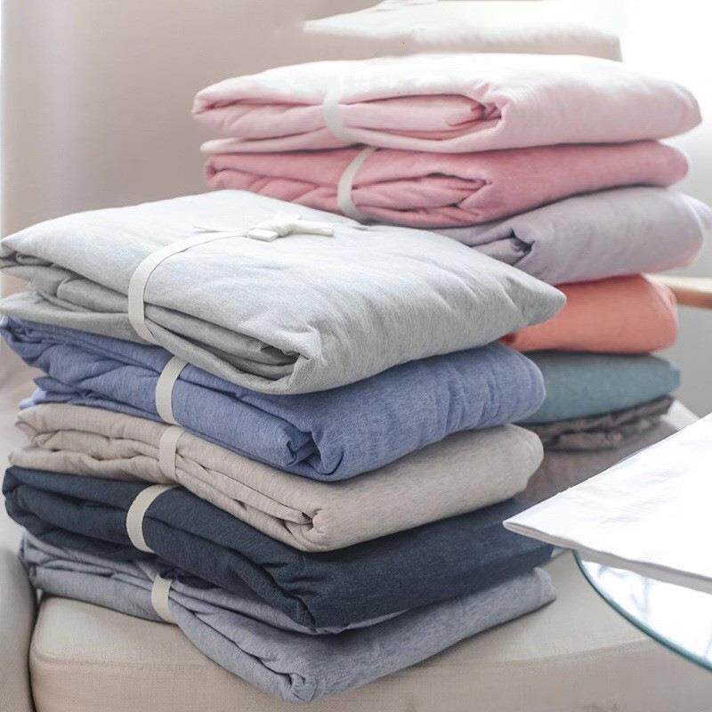 无印全棉床笠单件针织天竺棉席梦思纯棉床单防滑固定床垫保护套罩