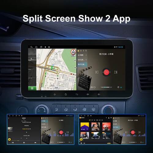 安卓10.33寸主机可以套框9寸 10寸面框导航carplay auto 功能