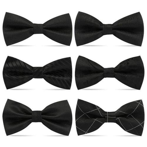 1PCS Bow Ties for Men Wedding Bowtie Black Neck Tie Adjusle