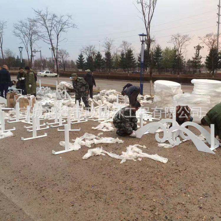 如意立体厚花架种花架子铁艺体花公架路广场加材立质HJ-0015铁艺