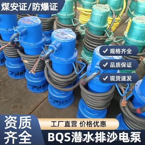 矿用隔爆排污泵矿用防爆泵BQS40-130/2-37/N煤安认证高扬程潜水泵