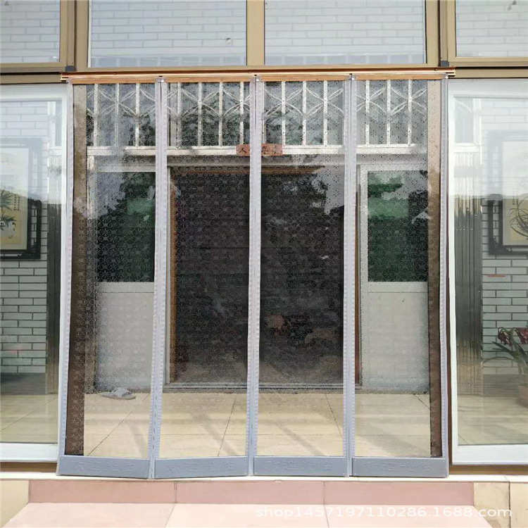 自吸软门帘透明pvc磁吸门帘45公分宽，2.4高，8片按门口尺寸下