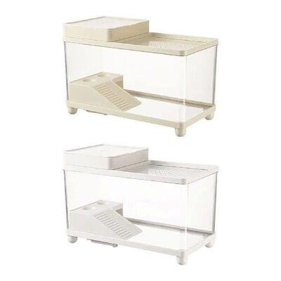 Large Turtle Tank Clear Terrarium Spacious Sturdy Turtle