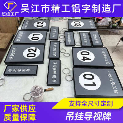 吊挂导视牌商场地下车库灯箱停车场镂空发光指示牌楼栋指引导向牌