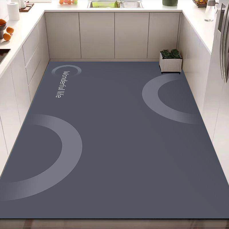 厨房地垫耐脏防滑吸水硅藻泥速干可擦满铺家用易清洗厨房地毯