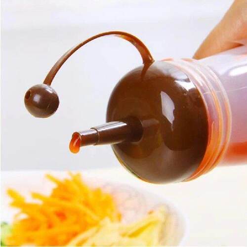 340ML Tomato Honey Bottle Jam Squeeze Pot Squeeze Useful