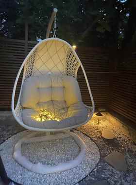 品室质单人吊篮藤椅秋千阳吊椅内网懒人家JM-36478用户外庭院红休