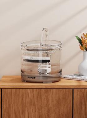 NPET猫咪饮水机自动循环宠物饮水器流动不插电智能立式喝水