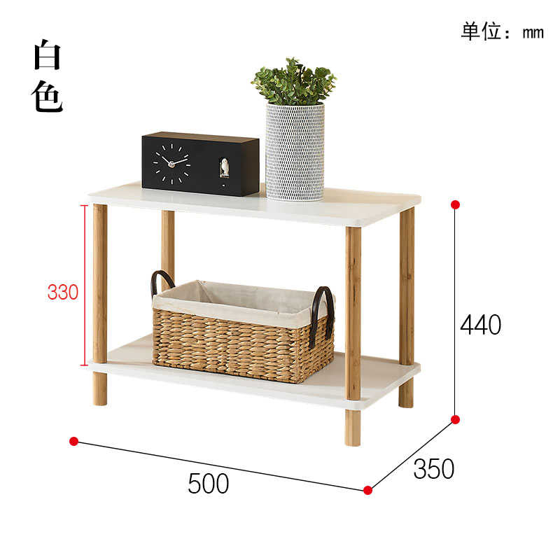 RUICAHNG实木落地层架微波炉隔板免打孔置物架厨房多层收纳整理架
