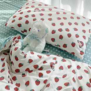 长绒棉单被套件套纯棉印花床上两用品.1AM2米全棉儿童人三件套