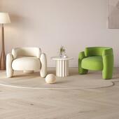 接待单人发椅210简休约会红客区网洽谈桌椅组合售楼处商务闲店沙