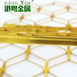 現(xiàn)貨金色雙花美格網雙層門窗裝 飾網玻璃夾層鑲嵌窗戶網雙邊鋁網廠