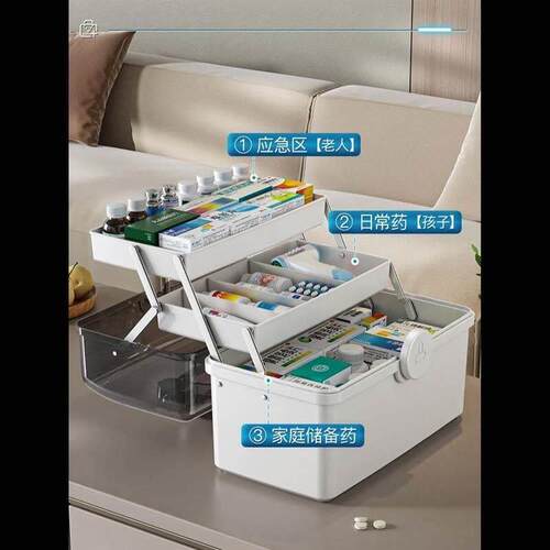 Household emergency medical kit Medicine storage box
