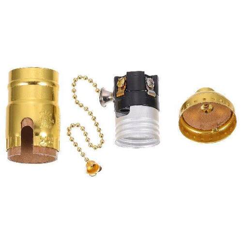 Zipper Switch Lamp Holder Adapter E27 Screw Bulb Light