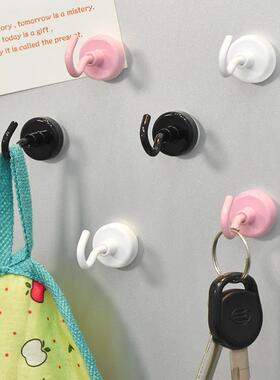 创意冰箱贴强磁磁铁挂钩磁吸挂钩门后吸铁石磁力磁性小挂钩收纳勾
