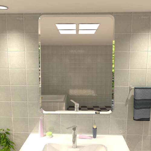 Bathroom mirror hd wall paste simple paste vanity mirror