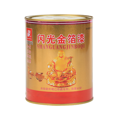 牌匾漆金金粉油性油漆300g漆金色石膏线石碑金24k广告金漆漆 金箔