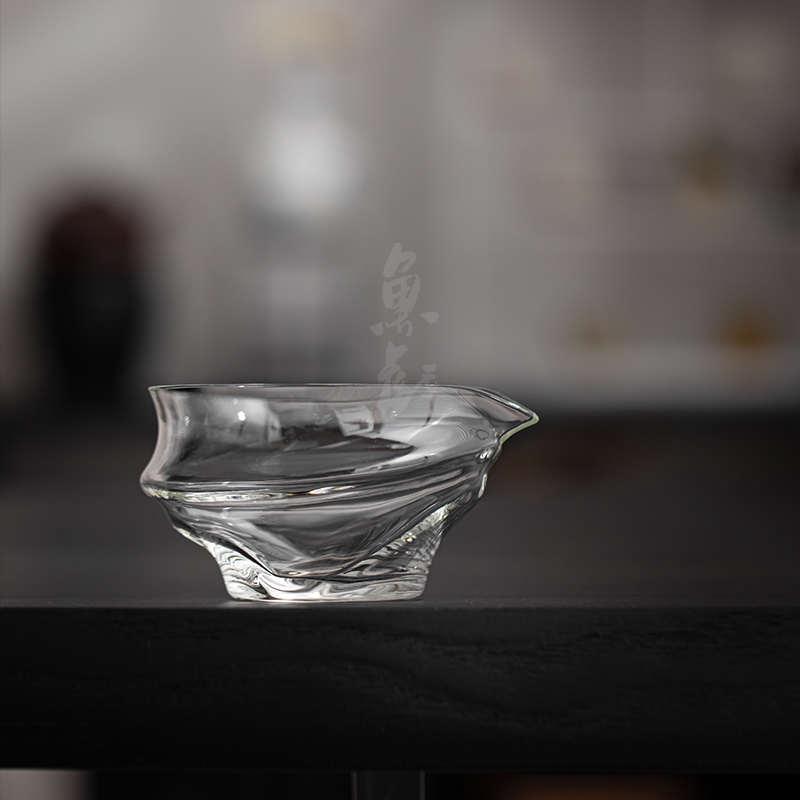 鱼戏家用耐热玻璃公道杯加厚日式高档耐高温公杯手工分茶器茶海