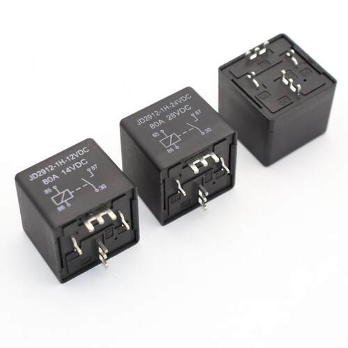 JD2912-1H-12VDC80A汽车继电器PCB式引脚汽车电子模块专用12V24V