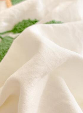 20通2新款水可洗240229棉萌5兔毛巾绣花边四件套爱卡儿童被套床上