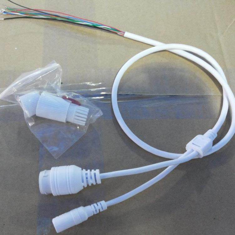 安防尾线协圆头卡扣POE尾线监控RJ45+DC一拖二带灯防水摄像机配件,电子元器件市场,连接线,淘宝优惠券,粉丝福利购,淘宝优惠卷