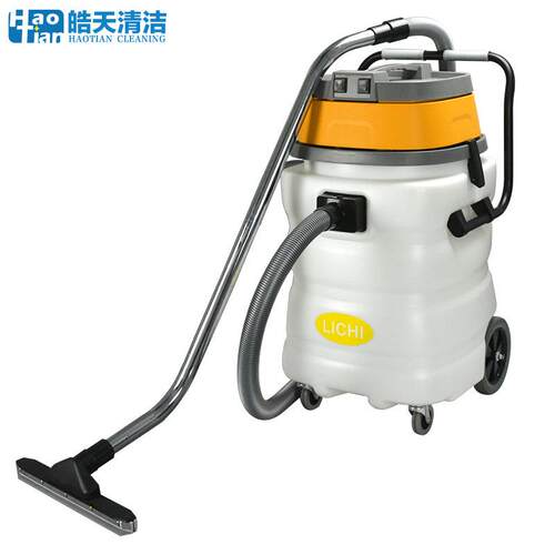 厂家牌90升塑料桶双马达吸尘吸水机耐酸碱桶工业吸尘器