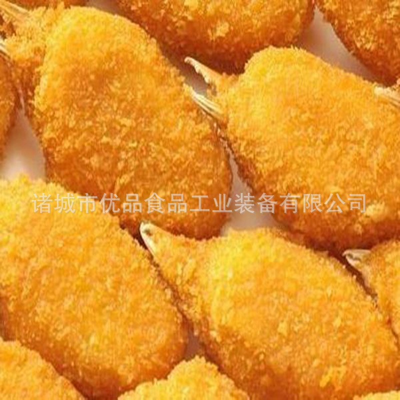 肉制品加工设备油炸线鸡排酥上浆裹粉机设备小鸡排裹糠机