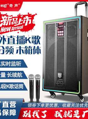 奇声高品质音响广场舞大音量家用唱歌户外k歌直播声卡拉杆音箱