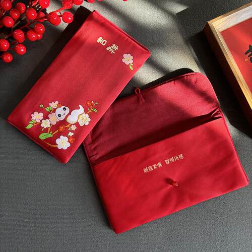 中国风传统红包袋通用2025蛇年生肖利是封吉祥如意高档庆礼布艺
